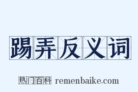 踢弄反义词是什么意思的图片